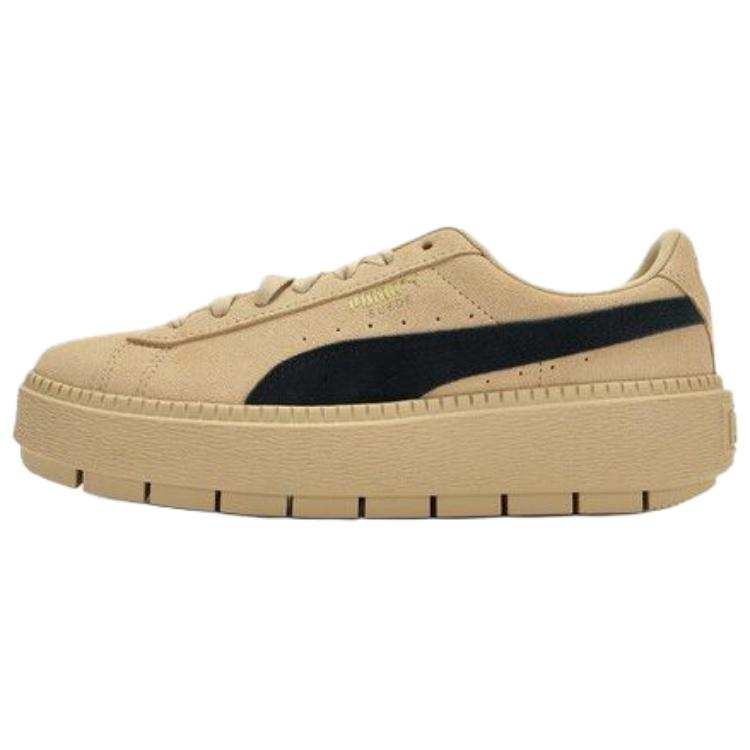 PUMA Platform Breathable Low top Skateboard Shoes Women's Brown