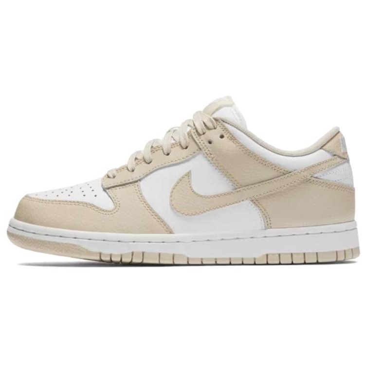 Nike Nike Dunk Abrasion Resistant Low top Skateboard Shoes Women's White Oat