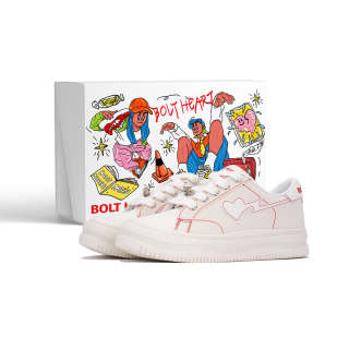 AND U Slip Resistant Height Increasing Low top Heart Strung Skateboard Shoes Unisex