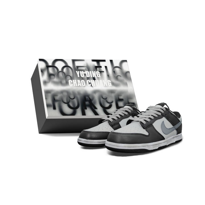 Nike Nike Dunk Slip Resistant, Abrasion Resistant, Lightweight Low top Skateboard Shoes Unisex Black Gray