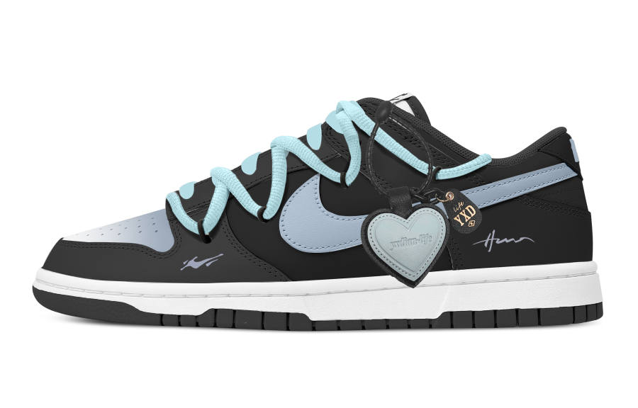 Nike Nike Dunk Starry Sky Bond Abrasion Resistant Low top Skateboard Shoes Men's Black Blue