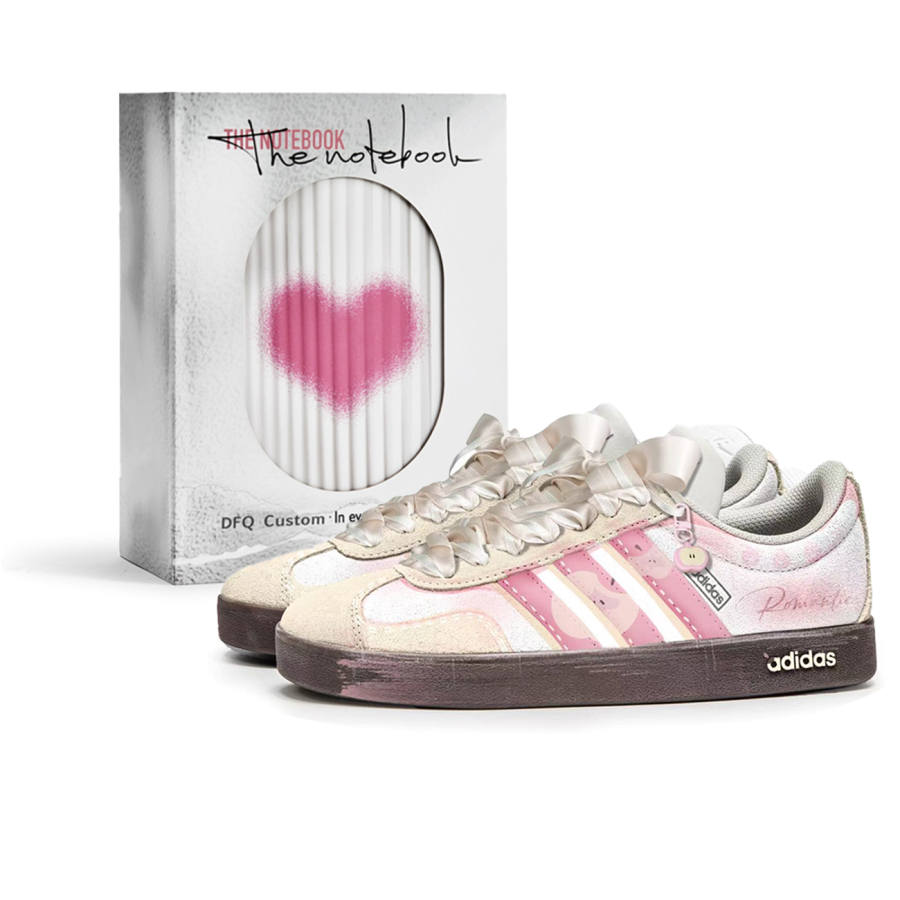 Adidas Neo VL Court 2.0 Low top Skateboard Shoes Unisex Pink Brown