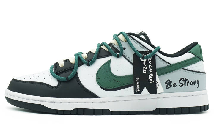 Nike Nike Dunk Low top Skateboard Shoes GS Black Green