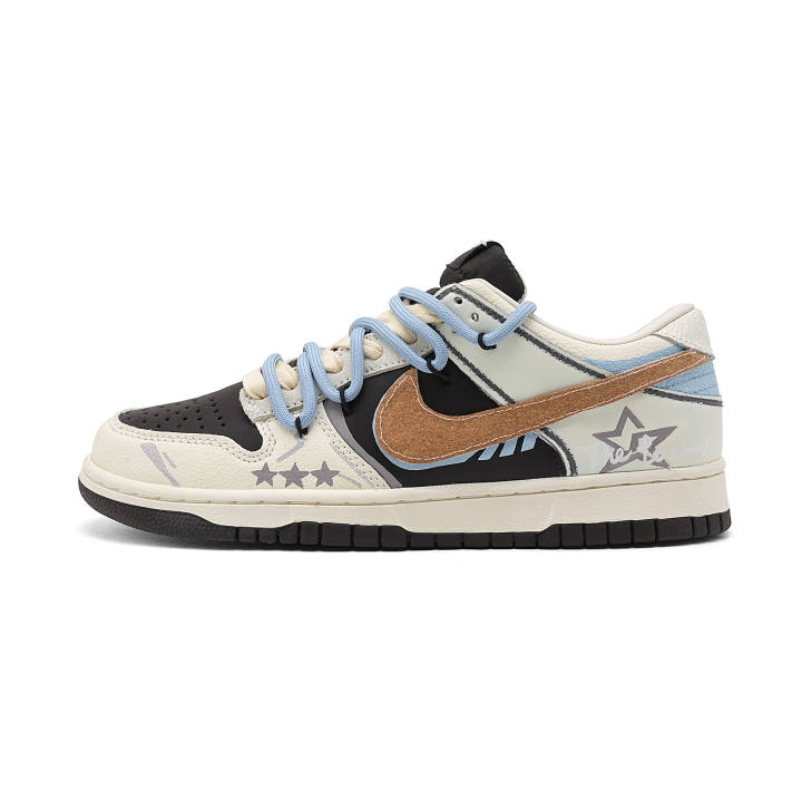 Nike Nike Dunk Western Letter Synthetic Leather Abrasion Resistant Abrasion Resistant Low top Skateboard Shoes Men's