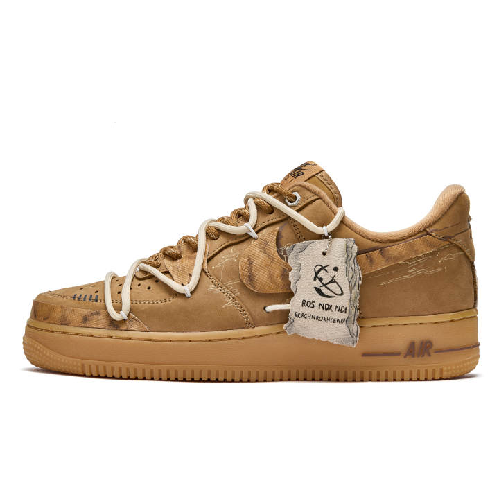 Nike Nike Air Force 1 ADCDAVINCI Custom, Journey Slip Resistant Abrasion Resistant Slip Resistant Abrasion Resistant Low top