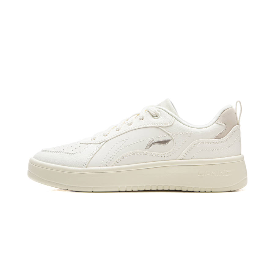 Li-Ning Li Ning Wheat Age Low top Skateboard Shoes Women's White Gray