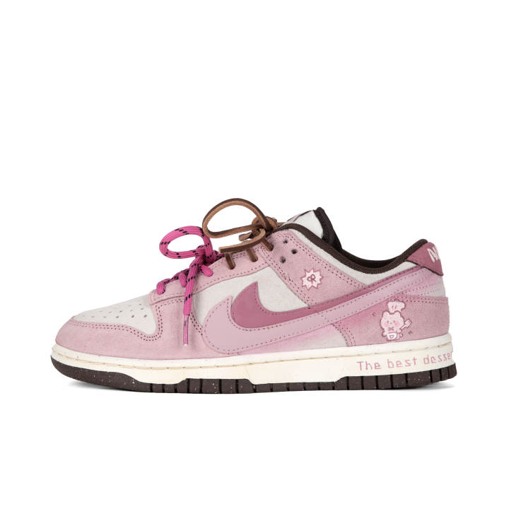 Nike Nike Dunk Abrasion Resistant Slip Resistant Low top Skateboard Shoes Women's Pink