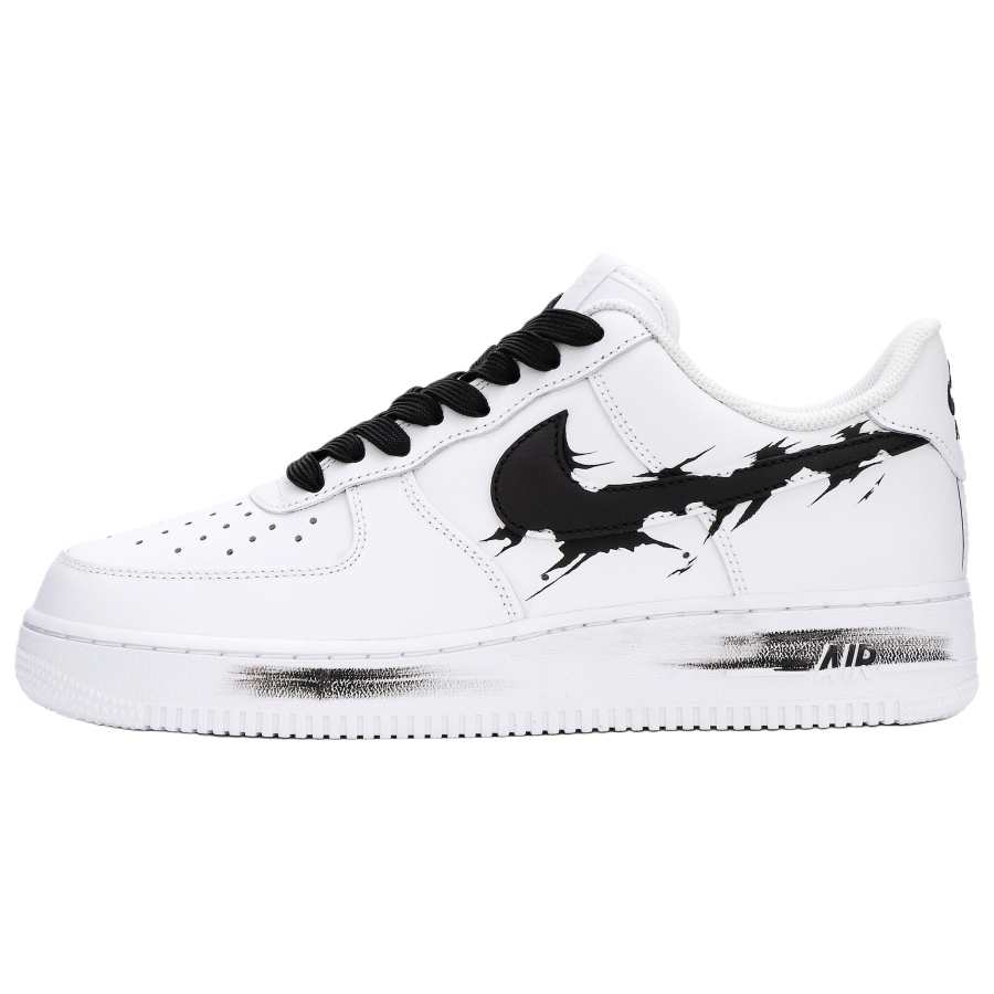 Nike Nike Air Force 1 Abrasion Resistant Low top Skateboard Shoes Unisex Black White