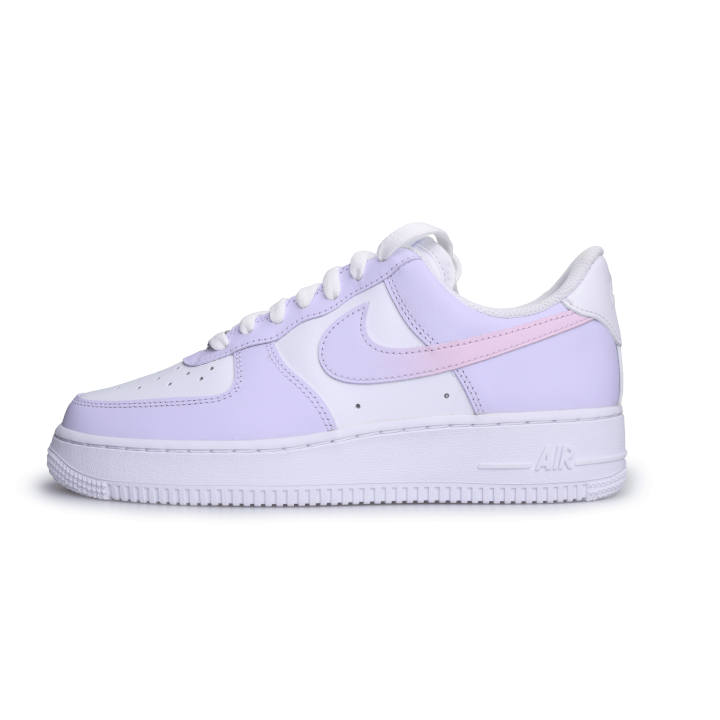 Nike Nike Air Force 1 Air Force 1, Blue Cat Artistry Abrasion Resistant Low top Skateboard Shoes Unisex Purple Pink
