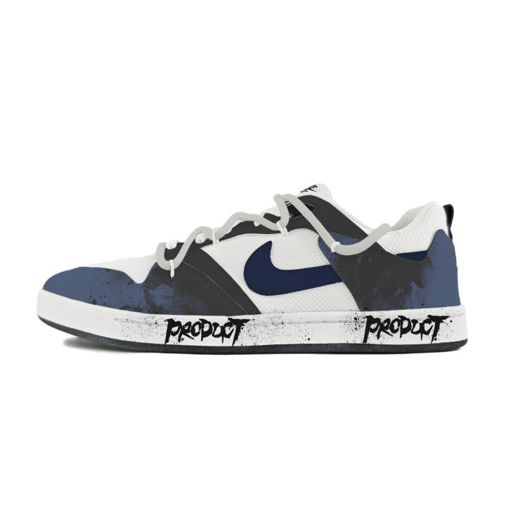 Nike Nike SB Alleyoop Abrasion Resistant Low top Skateboard Shoes Men's White Black Blue