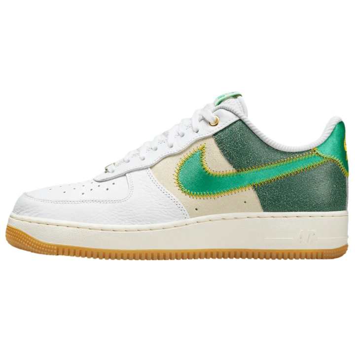Nike Nike Air Force 1 Abrasion Resistant Abrasion Resistant Low top Skateboard Shoes Unisex White Green