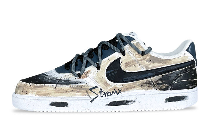 Nike Nike Court Vision 1 Low Swamp Card, Marsh Land Slip Resistant Cushioning Abrasion Resistant