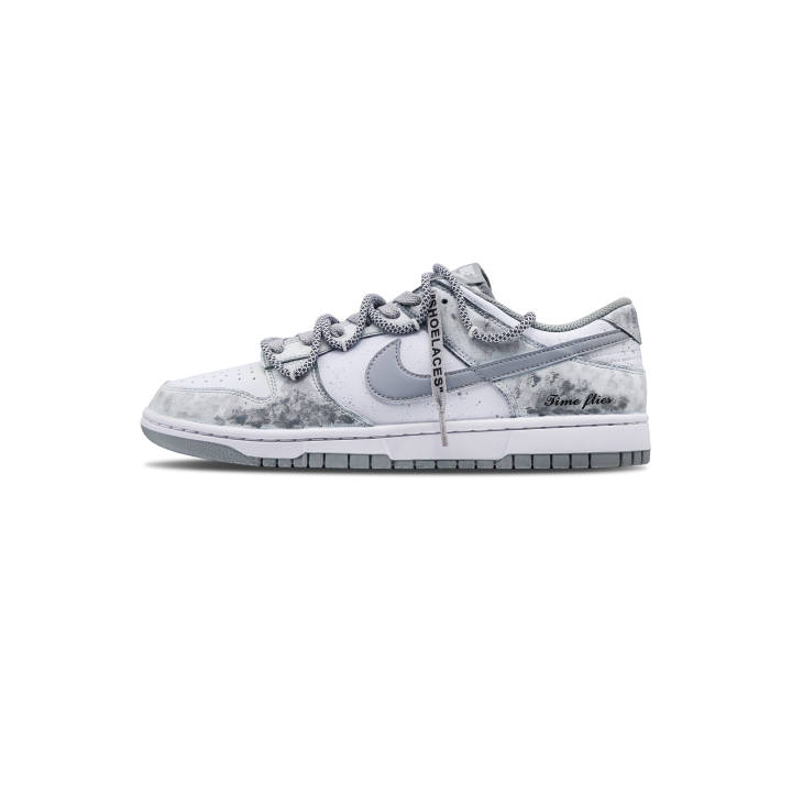 Nike Nike Dunk Lunar Soil Ink Dyed Abrasion Resistant Low top Skateboard Shoes Unisex Count Gray