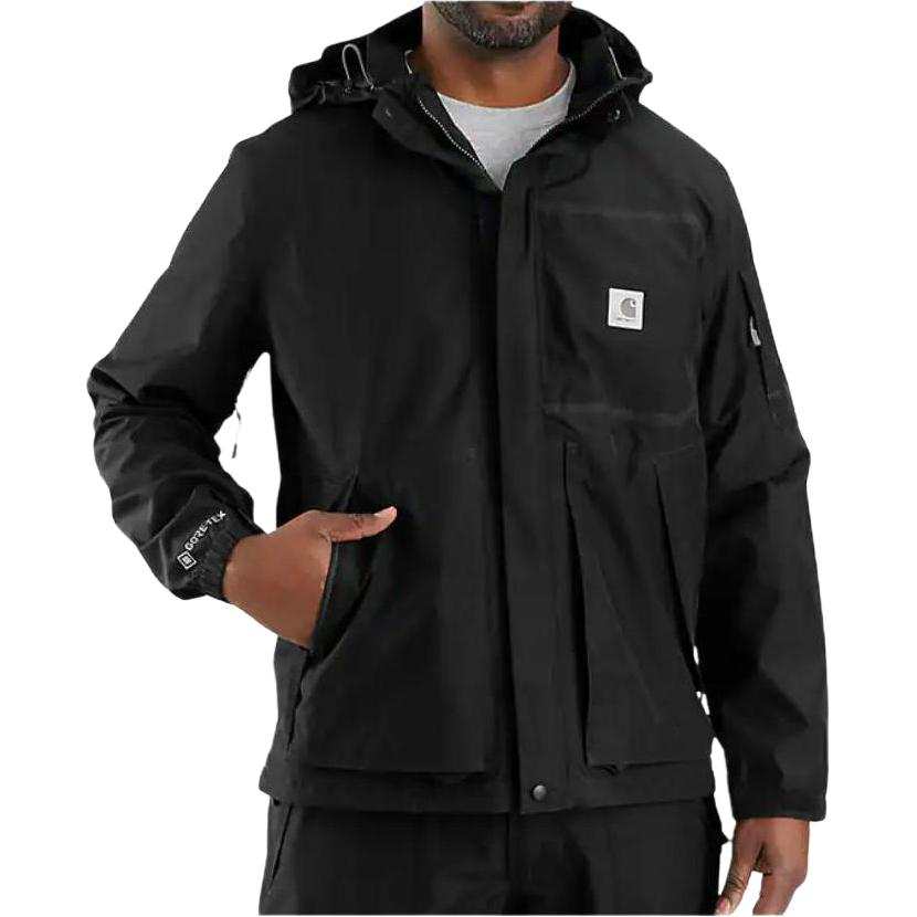 Carhartt Jackets Men's Black Hooded Non Detachable Moderate Other