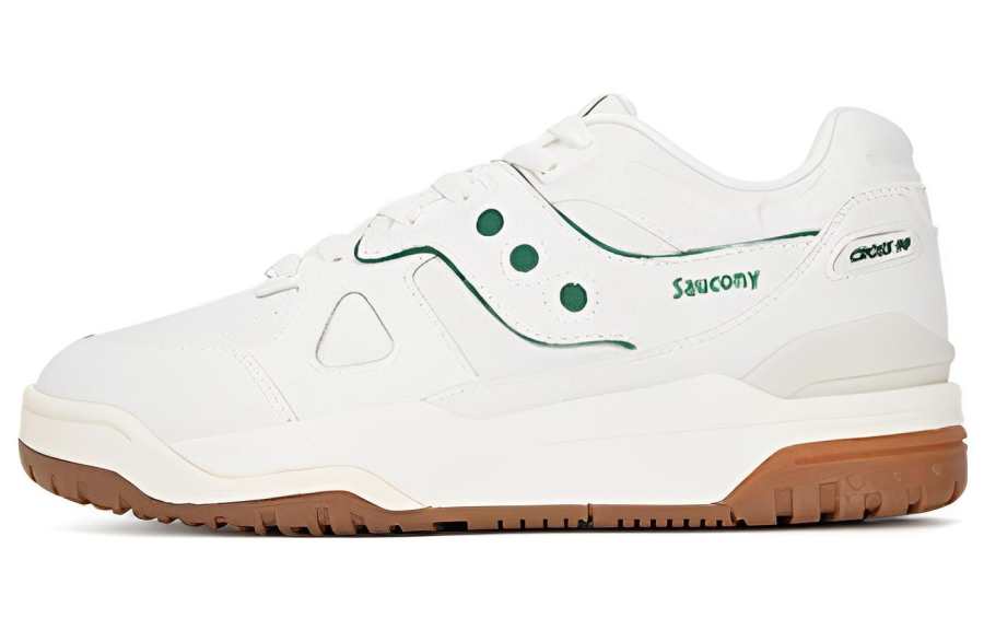 Saucony Cross 90 Comfortable Coverage Abrasion Resistant Low top Skateboard Shoes Unisex Ecru