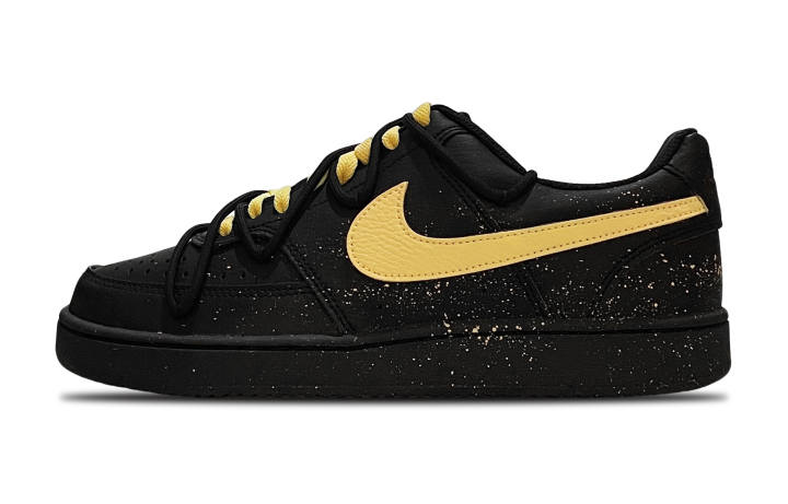Nike Nike Court Vision Low Slip Resistant Abrasion Resistant Low top Skateboard Shoes Unisex Black
