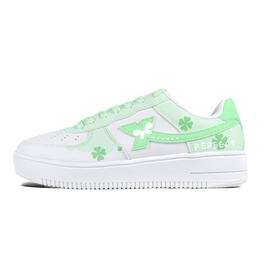 XTEP Air Force 1 Slip Resistant, Abrasion Resistant, Lightweight Low top Skateboard Shoes Unisex White