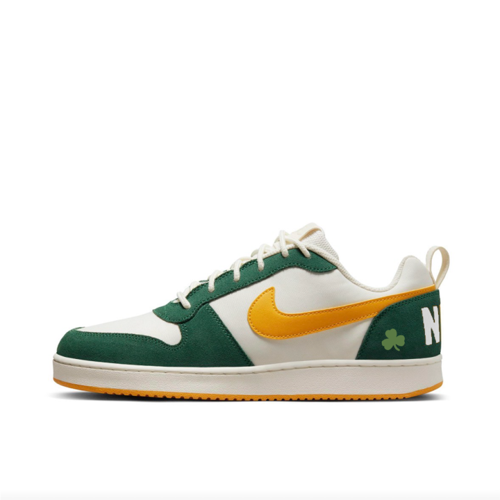 Nike Nike Court Borough PRM Slip Resistant Abrasion Resistant Low top Skateboard Shoes Men's Green White