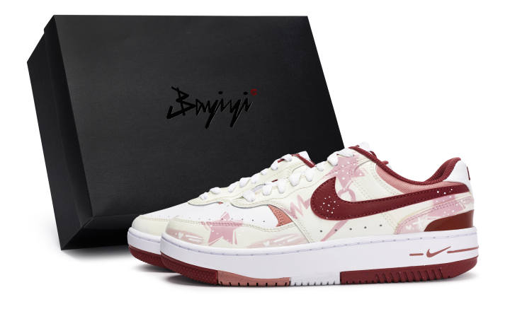 Nike Nike Gamma Force Slip Resistant Slip Resistant Low top Skateboard Shoes Women's White Red Pink Yellow