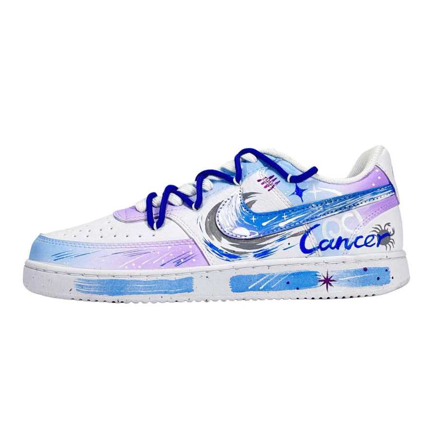 Nike Nike Court Vision 1 12 Constellation Cancer Abrasion Resistant Abrasion Resistant Low top Skateboard Shoes Unisex