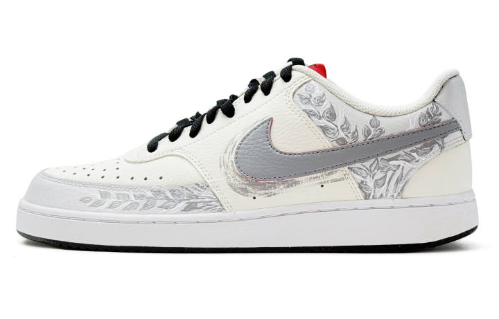 Nike Nike Court Vision 1 Moonlit Wheat Abrasion Resistant Low top Skateboard Shoes Men's Light Gray