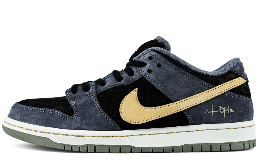 Nike Nike Dunk SB Abrasion Resistant Height Increasing Low top Skateboard Shoes Unisex Mist Gray Blue
