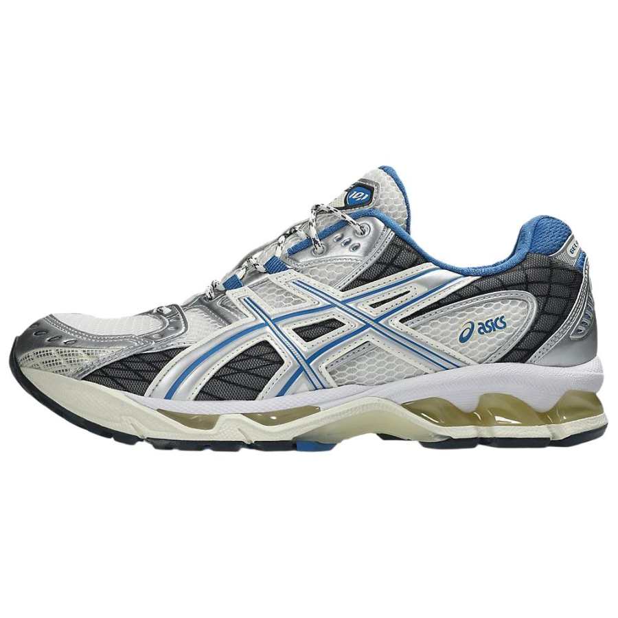 ASICS GEL Nimbus 10.1 Support Casual Running Shoes Unisex White Silver Black