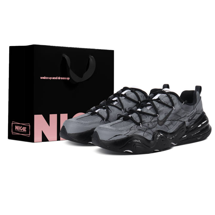 Nike Nike Tech Hera Akasagarbha Crack Suede Height Increasing Thermal Low top Casual Shoes Men's Dark Gray