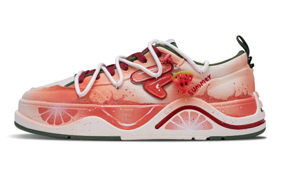 FILA FUSION Blast A Big Melon Low top Skateboard Shoes Men's Red