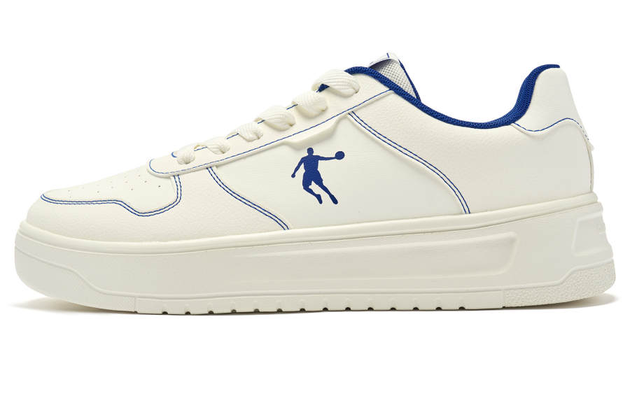 QIAODAN Little White Dragon, Little White Shoes Synthetic Leather