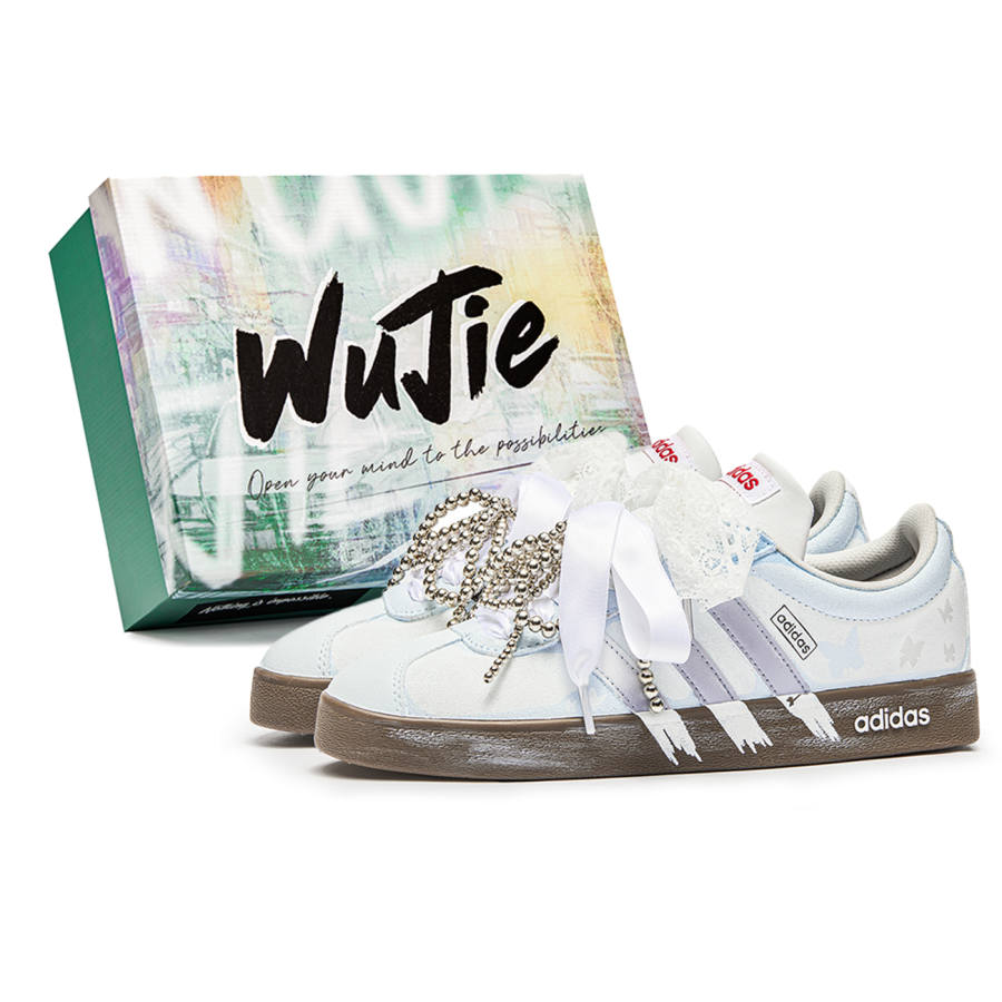 Adidas Neo VL Court 2.0 Butterfly Cushioning Low top Skateboard Shoes Unisex White Brown