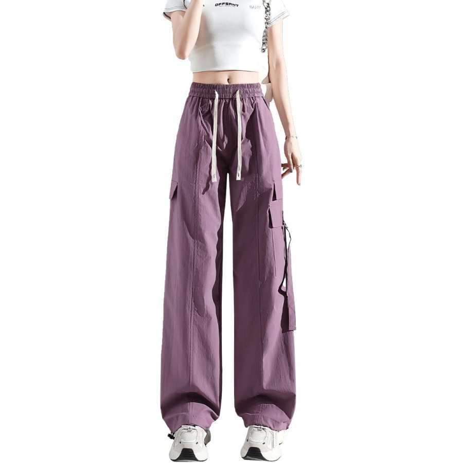 Tonlion Casual Pants Women's Moderate Cargo Pants