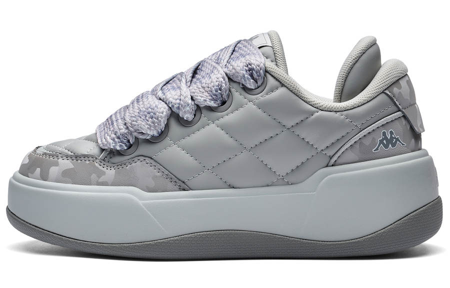 Kappa Slip Resistant Abrasion Resistant Low top Skateboard Shoes Women's Gray