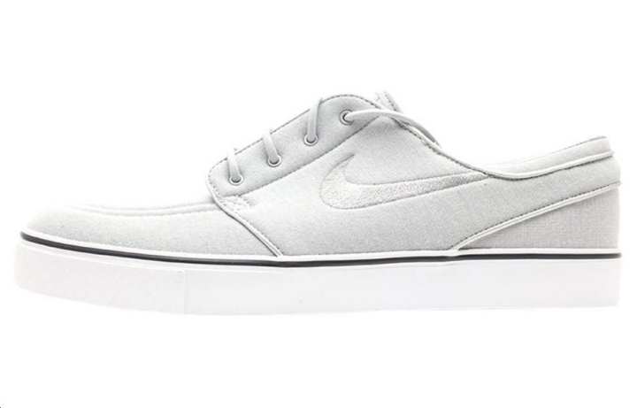 Nike Nike SB Stefan Janoski Lightweight And Breathable Low top Skateboard Shoes Men's Light Gray White