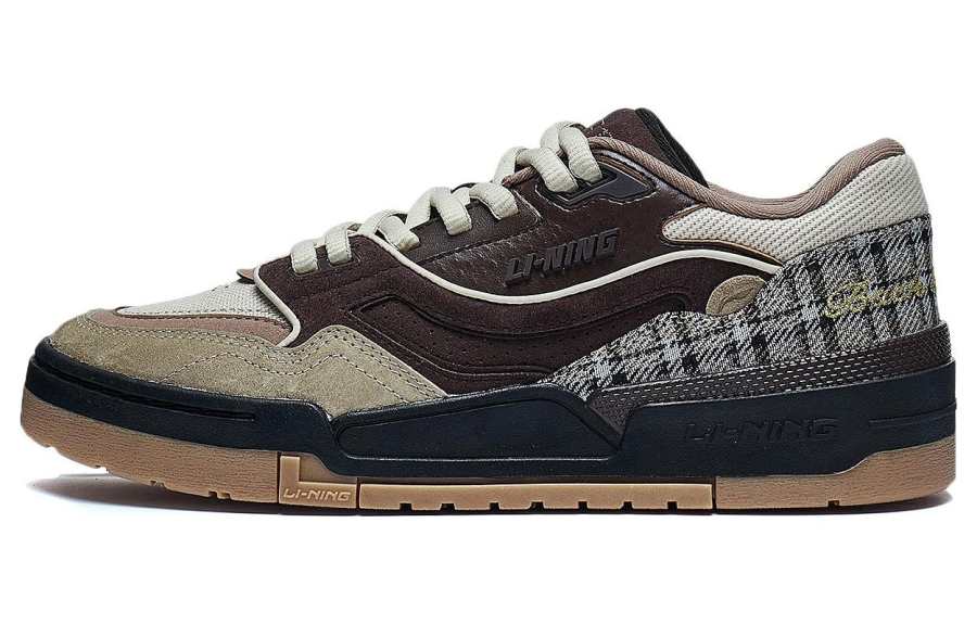 Li-Ning Li Ning 001 BTC Slip Resistant Low top Skateboard Shoes Men's Umber