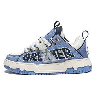 GREZHER Support Abrasion Resistant Lightweight Slip Resistant Low top Skateboard Shoes Unisex Carolina Blue
