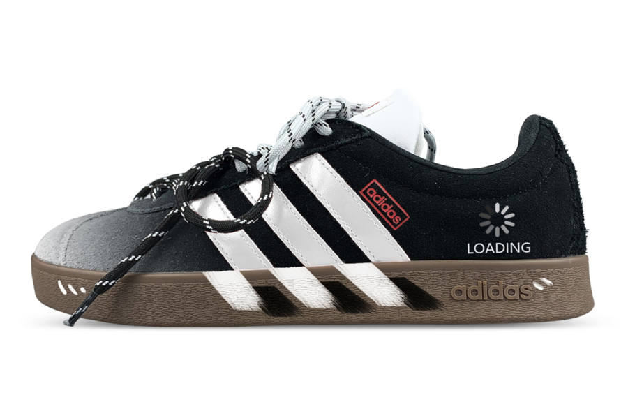 Adidas Adidas VL COURT 2.0 Cushioning Low top Skateboard Shoes Unisex Black White