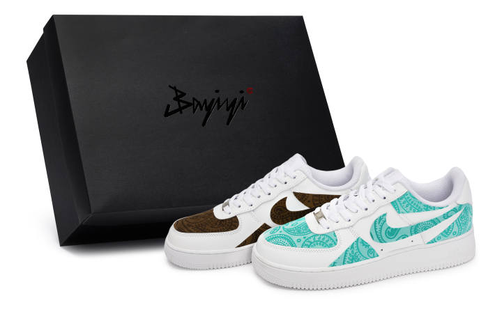 Nike Nike Air Force 1 811 Manufacturing, Two Tone Cashews, Special Shoe Box Abrasion Resistant Abrasion Resistant Low top