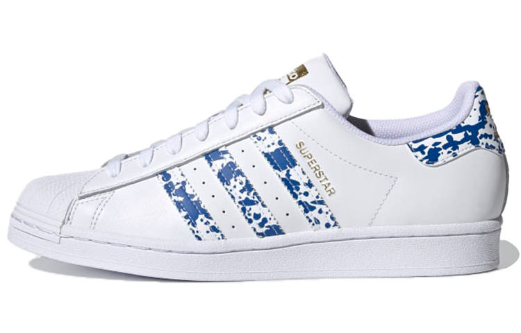 Adidas Originals Adidas Superstar 'White Blue Splatter'