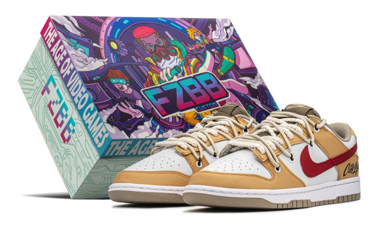 Nike Nike Dunk Retro FZBB Leather Slip Resistant, Abrasion Resistant, Lightweight