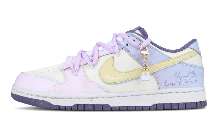 Nike Nike Dunk Next Nature Synthetic Leather Abrasion Resistant Abrasion Resistant Low top Skateboard Shoes Women's Purple