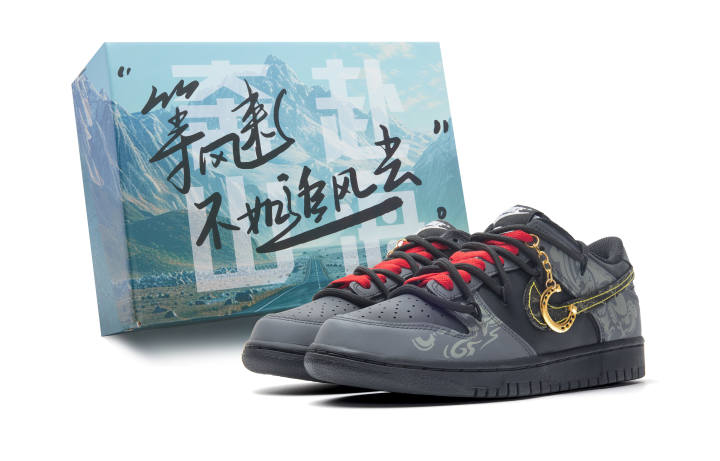 Nike Nike Dunk Abrasion Resistant Low top Skateboard Shoes Unisex Black