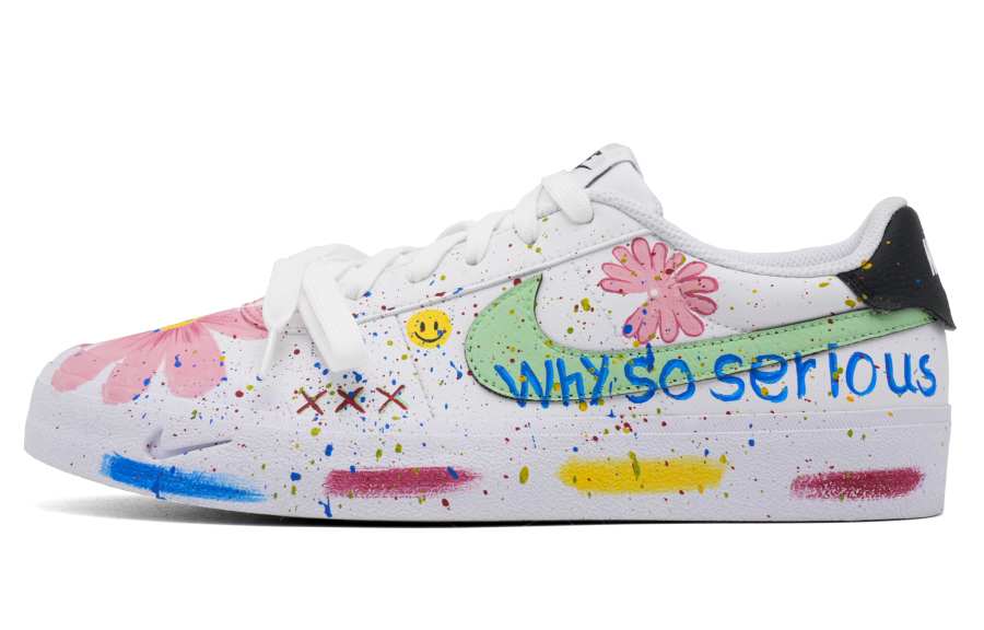 Nike Nike Court Shot BigBang Masterpiece Lightweight Anti Slip Low top Skateboard Shoes Unisex
