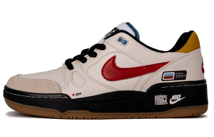 Nike Nike Full Force Lost Navigation Low top Skateboard Shoes Men's Black White Red