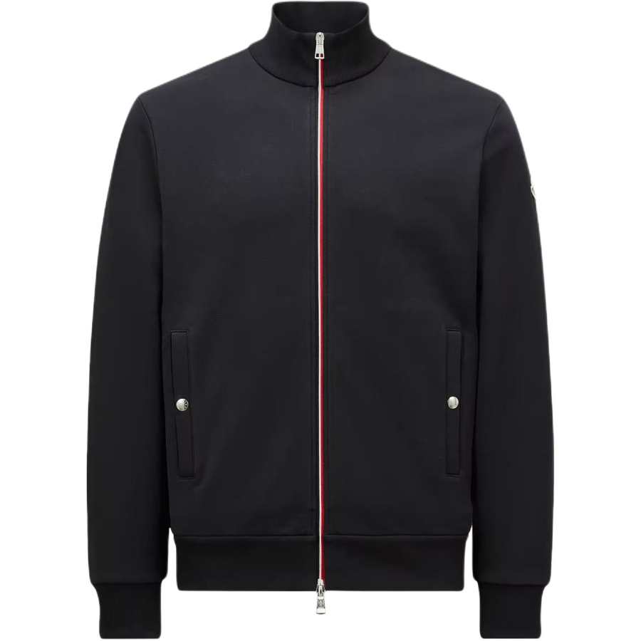 Moncler SS26 Sweatshirts Men's Night Blue Stand Collar Moderate