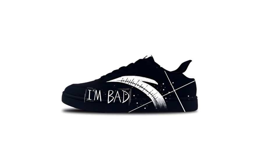 Anta Wear resistant And Lightweight Low top Skateboard Shoes Men's Black White