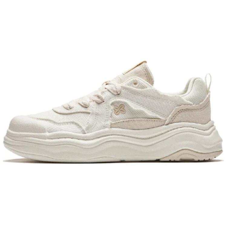 Anta Lava Cake Comfortable Slip Resistant Cushioning Low top Skateboard Shoes Women's White Gray