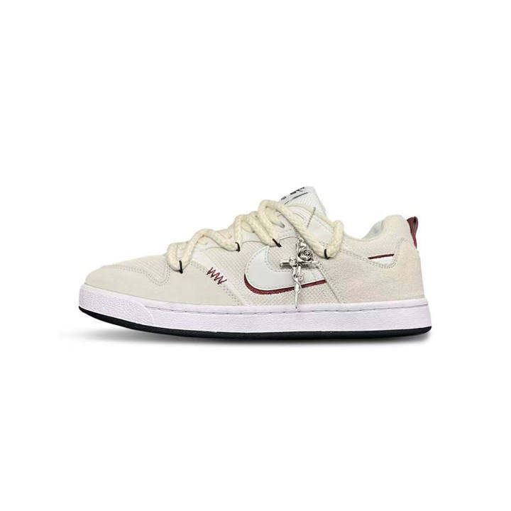 Nike Nike SB Alleyoop Taotu Alice, Red White Maillard Style Low top Skateboard Shoes Men's