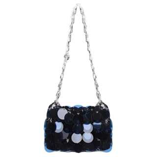 Paco Rabanne PVC & Brass & Metal Shoulder Bag Women's Blue