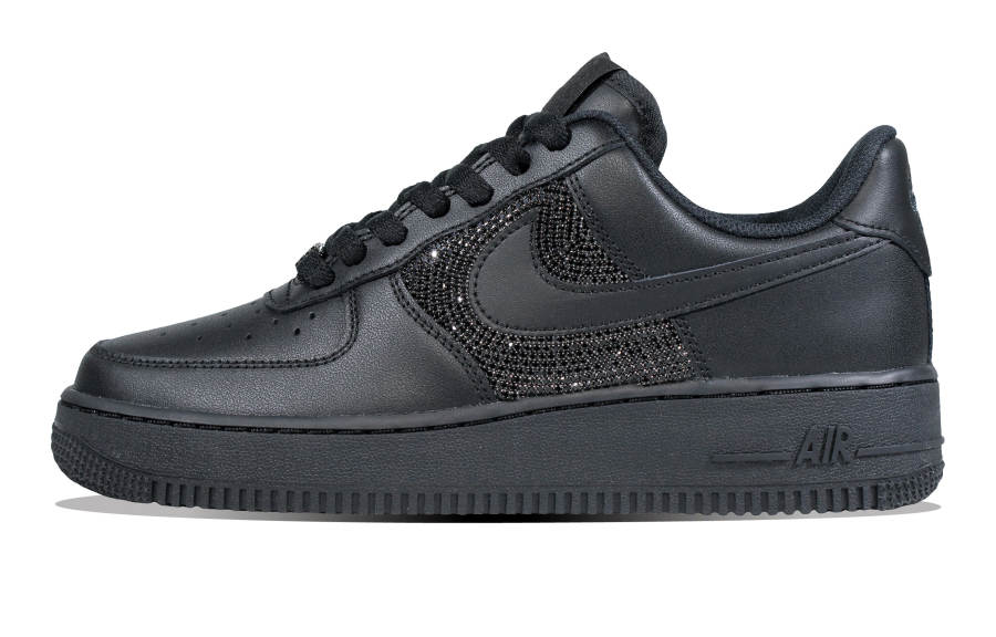 Nike Nike Air Force 1 Night Apostle Slip Resistant Abrasion Resistant Low top Skateboard Shoes Unisex Black